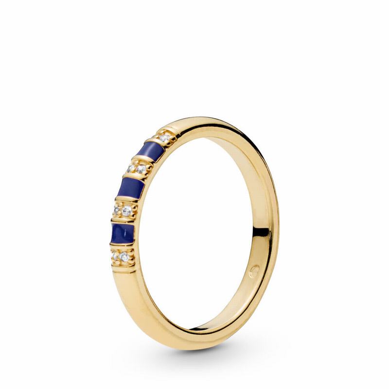 Pandora Shine™ Exotic Stones & Stripes Stackable Ring Gold Egypt ML2156479